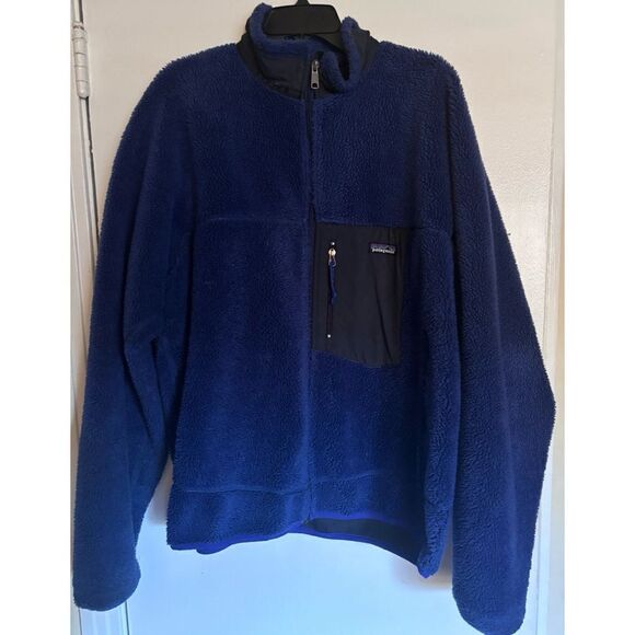 1990s Patagonia Deep Pile Patagonia Retro-X Sherpa Jacket Size XL - Picture 3 of 10